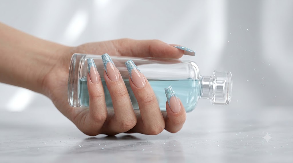 Frosted Glacier Glitter Ombré